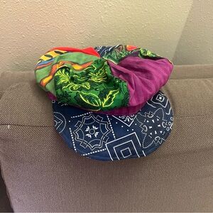 Vintage Y2K M Gregg Patchwork Brightly Colored Hat Size M/L